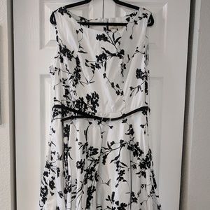 Vintage Style Belted Circle Dress